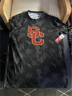 Holloway Men's NCAA USC Trojans T-Shirt - Camo- New - Size M